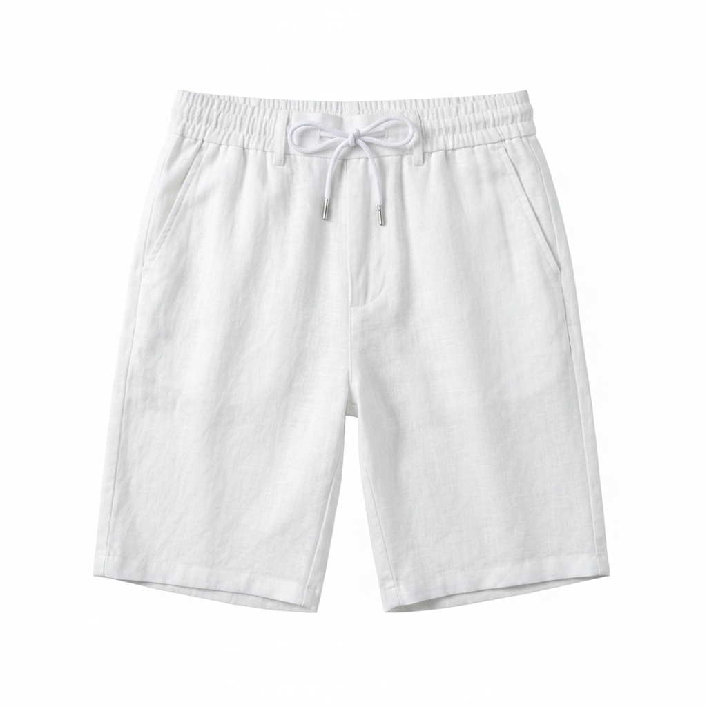 Short Blanc en Lin & Coton – Esprit Été
