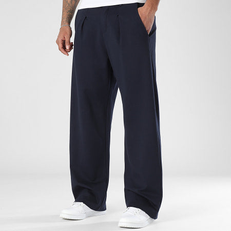 Pantalon pince large - bleu marine Menzo