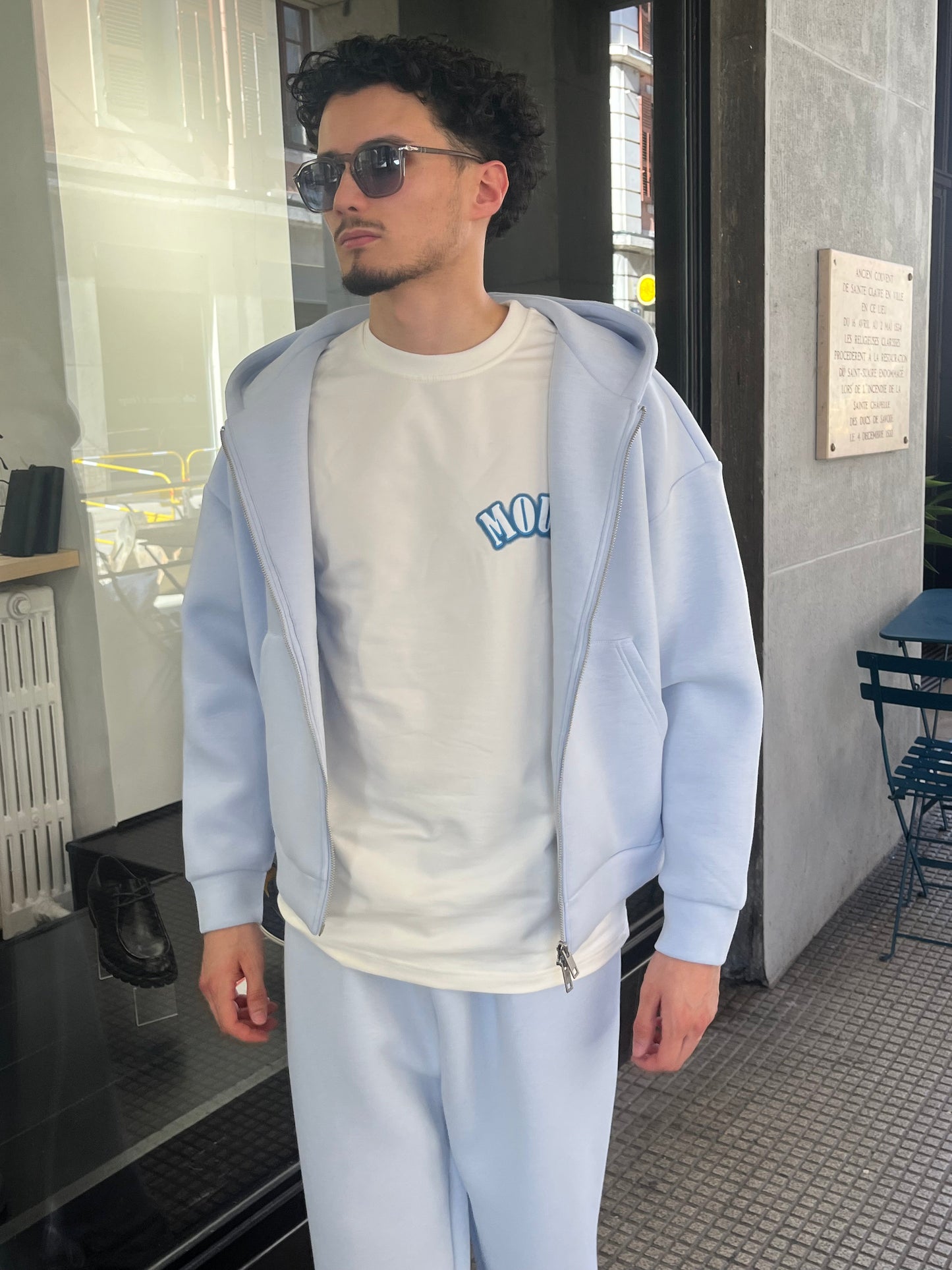 Ensemble jogging - Bleu ciel Menzo