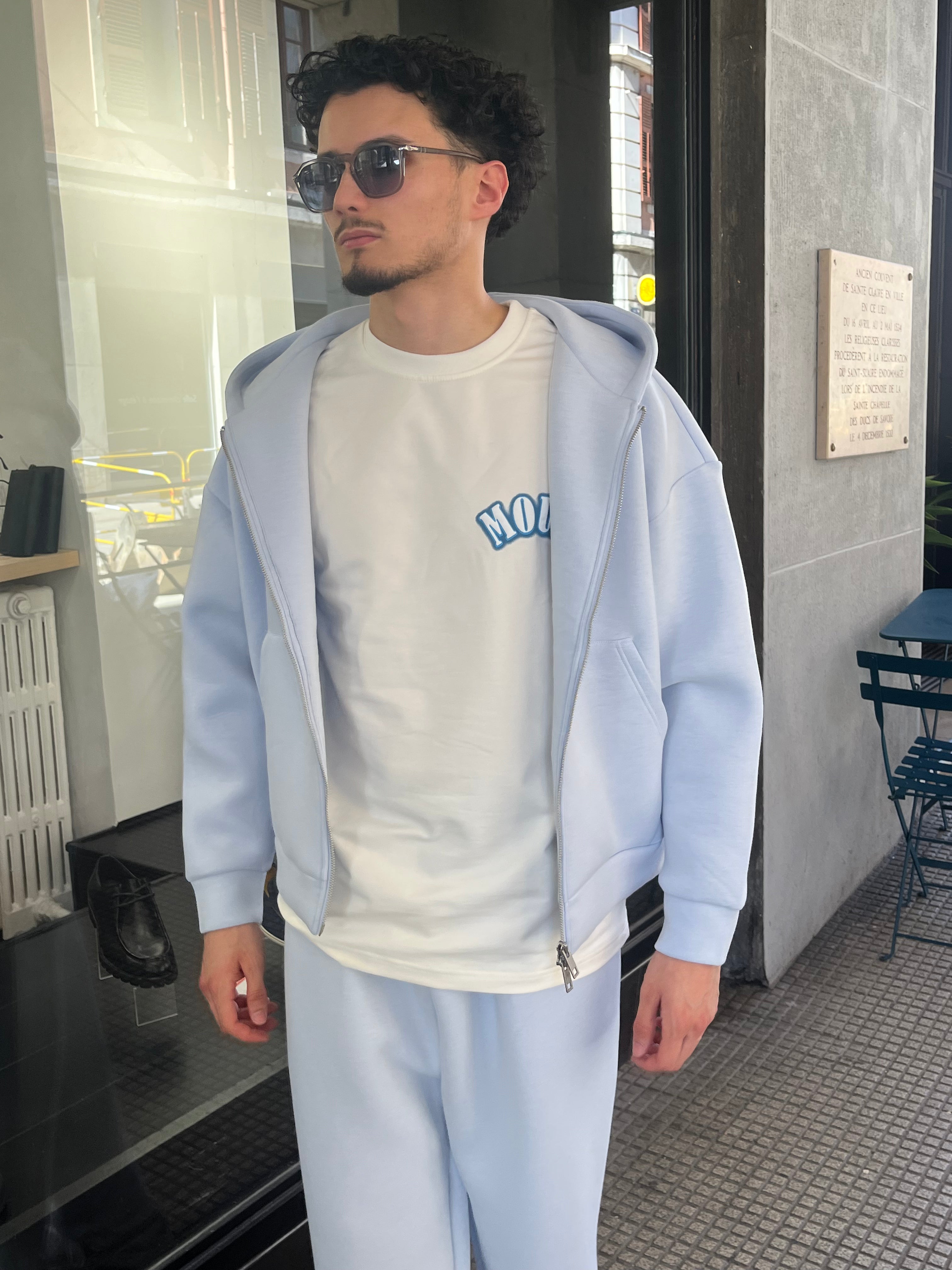 Ensemble jogging - Bleu ciel Menzo