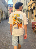 T-Shirt Graphique "Riviera Drive" – Écru Menzo