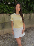 T-shirt Saint tropez - jaune Menzo