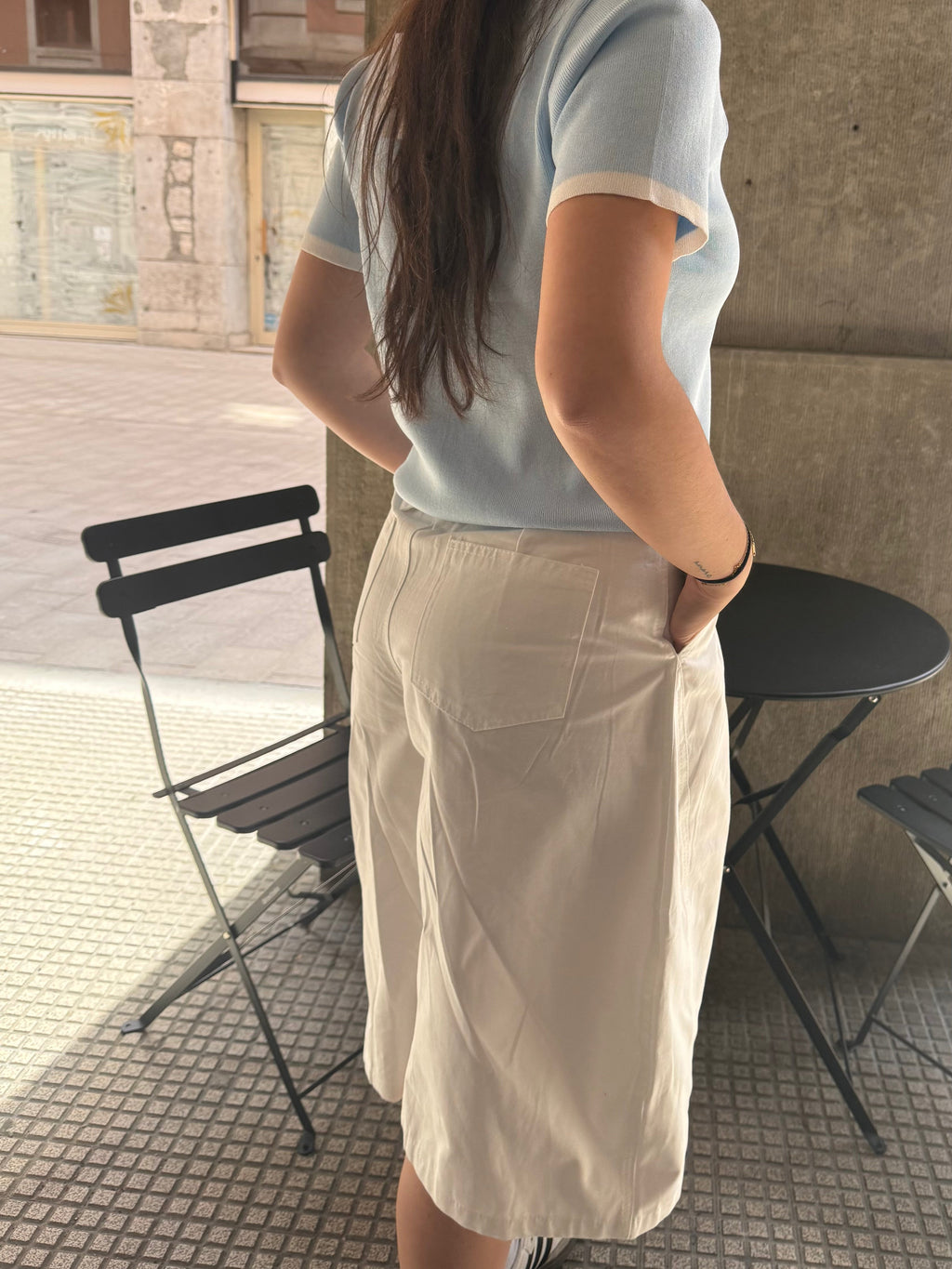 Short tendance balloon - blanc Menzo