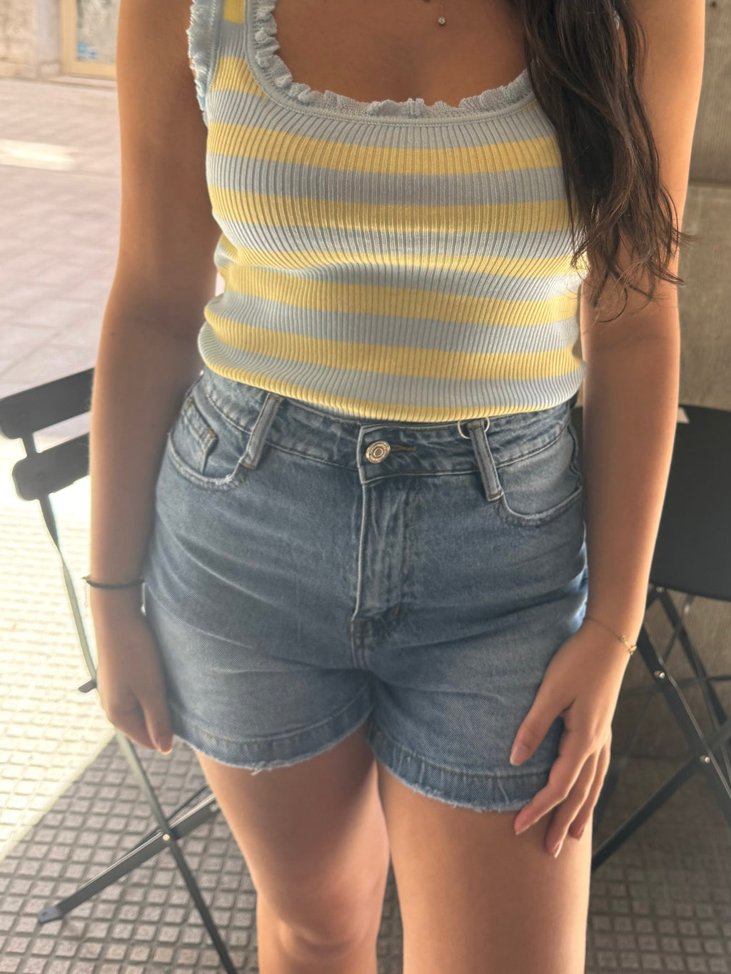 Short en jeans - bleu Menzo