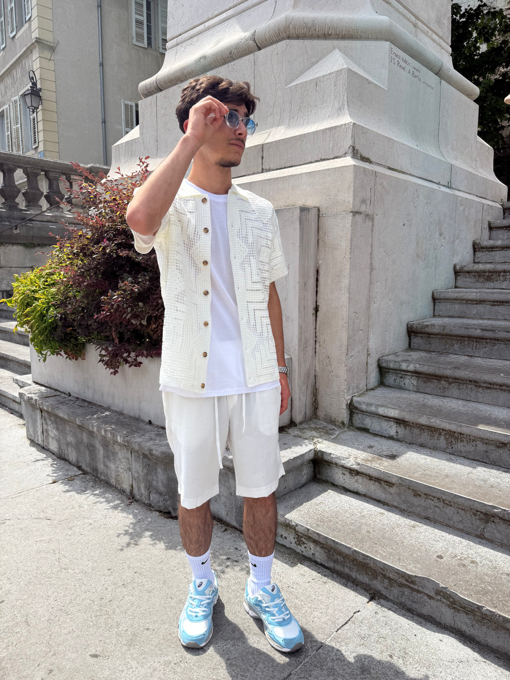 Chemisette Crochet - blanc cassé