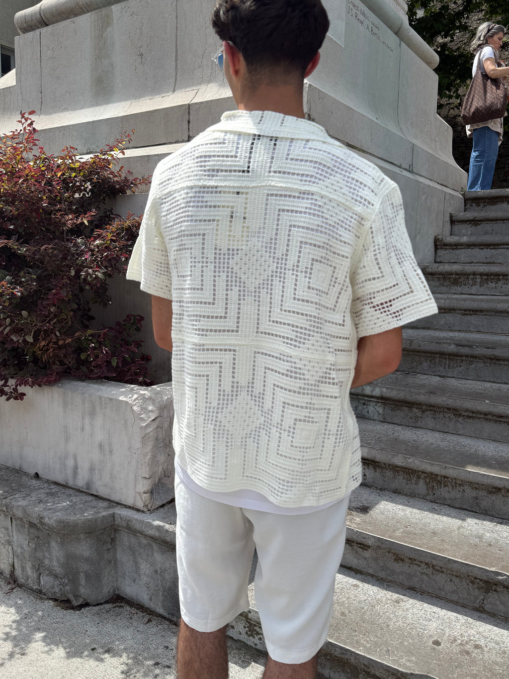 Chemisette Crochet - blanc cassé