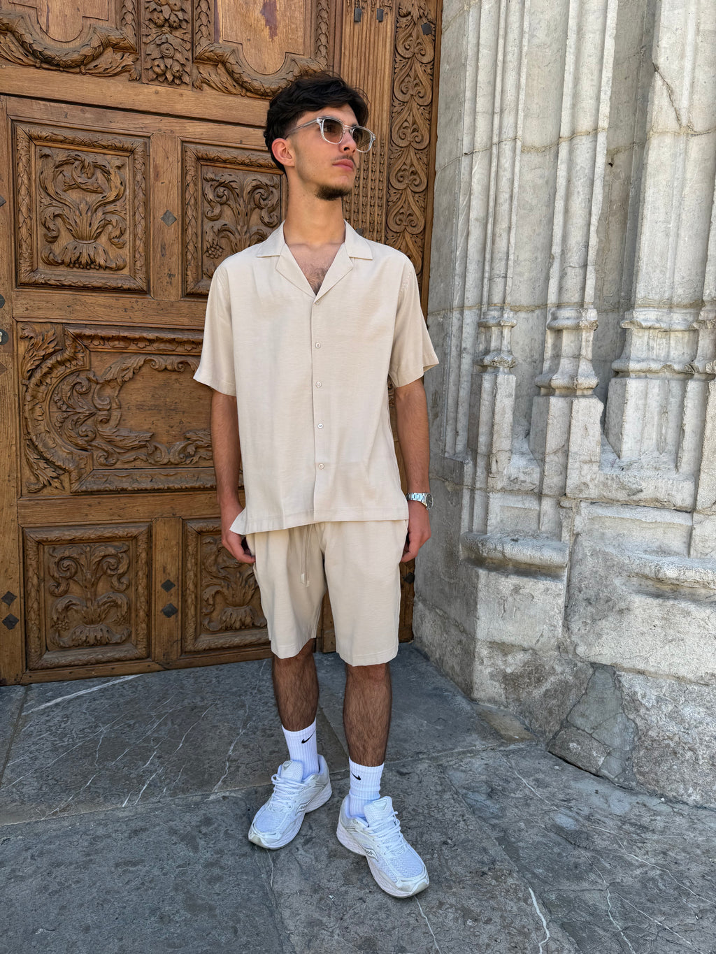Chemise viscose - beige
