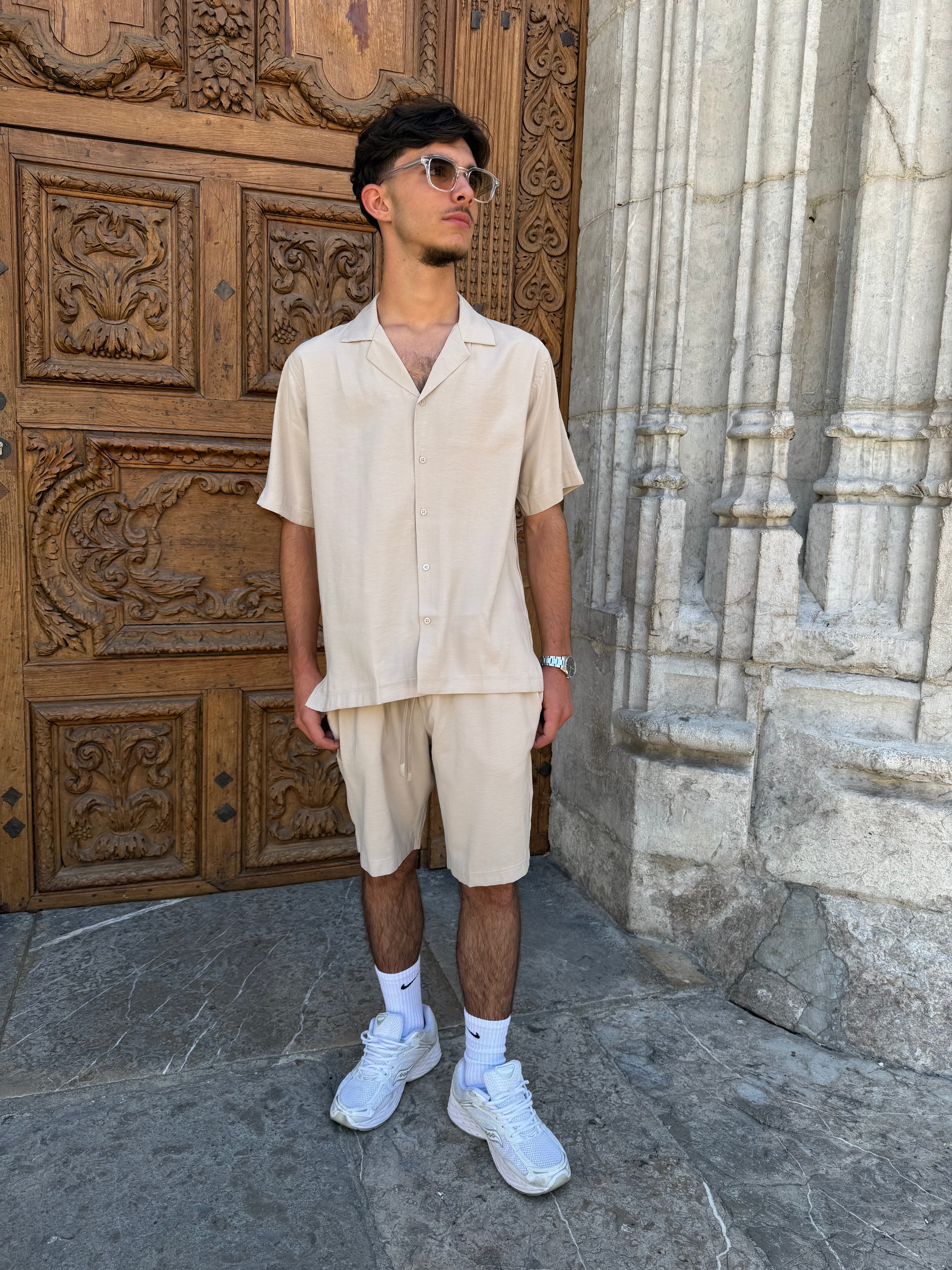 Chemise viscose - beige