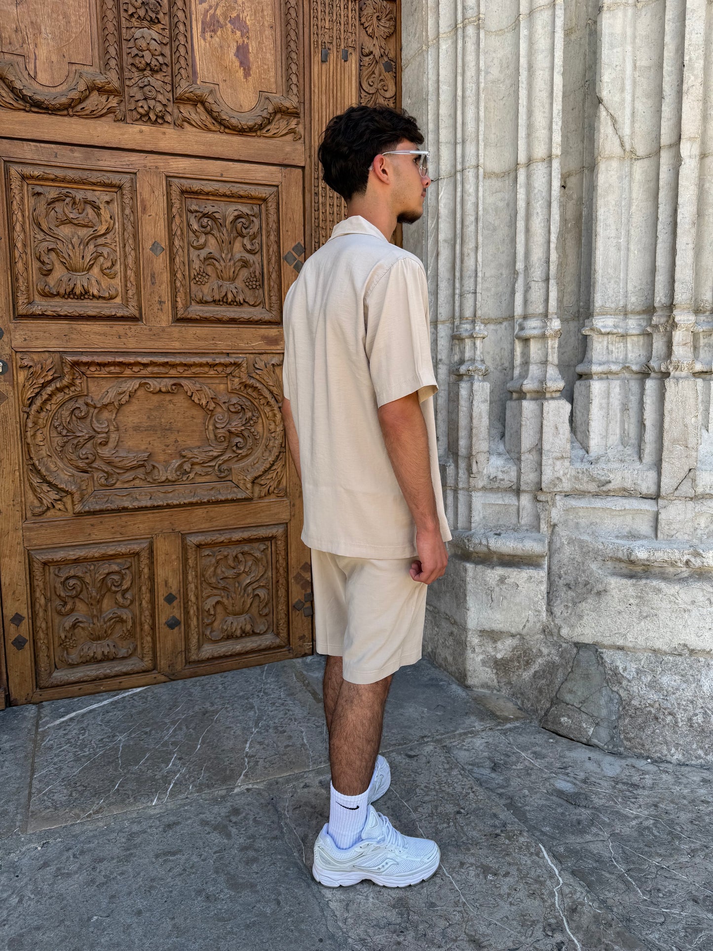 Short viscose - beige