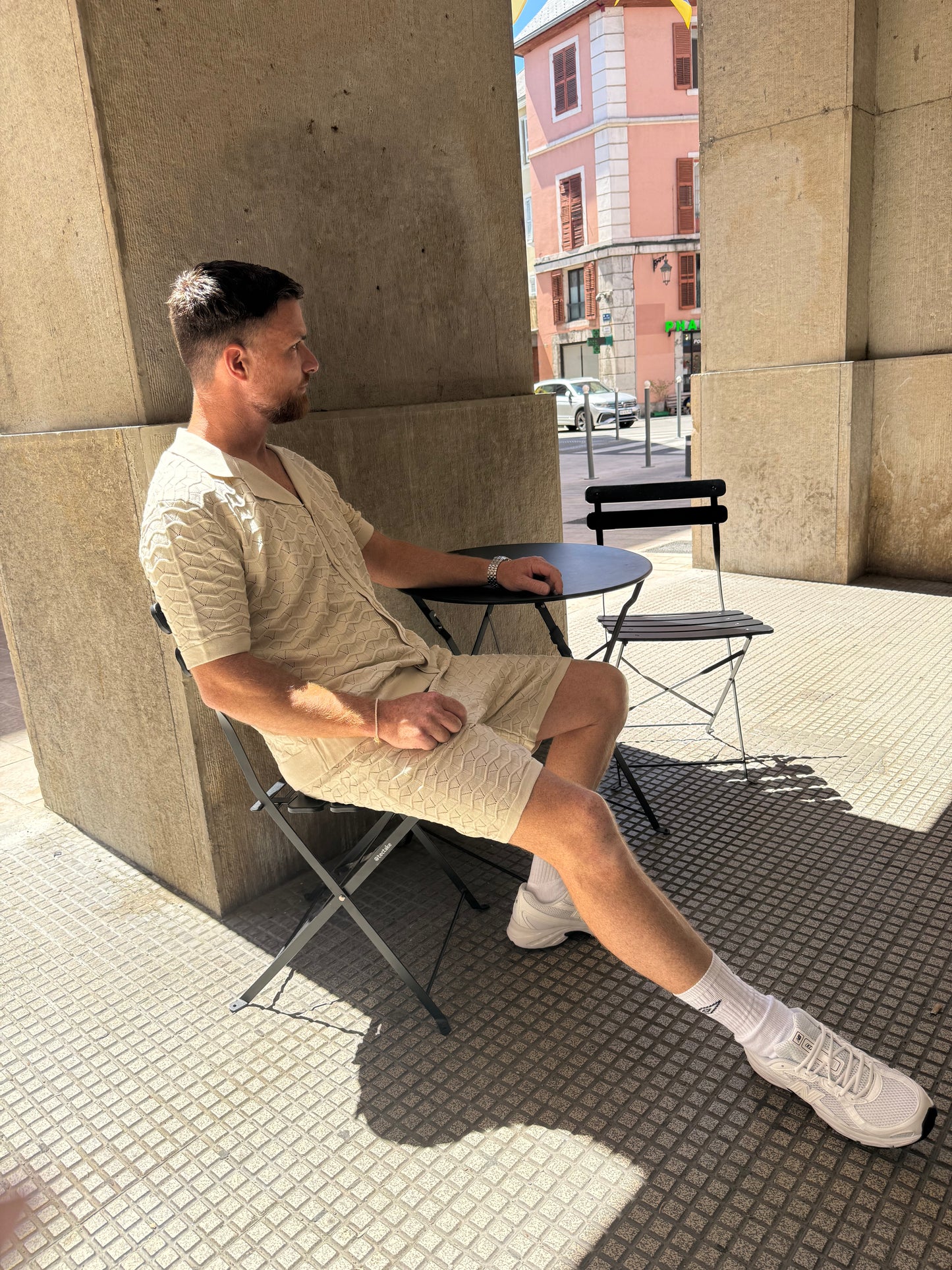 Short crochet - beige