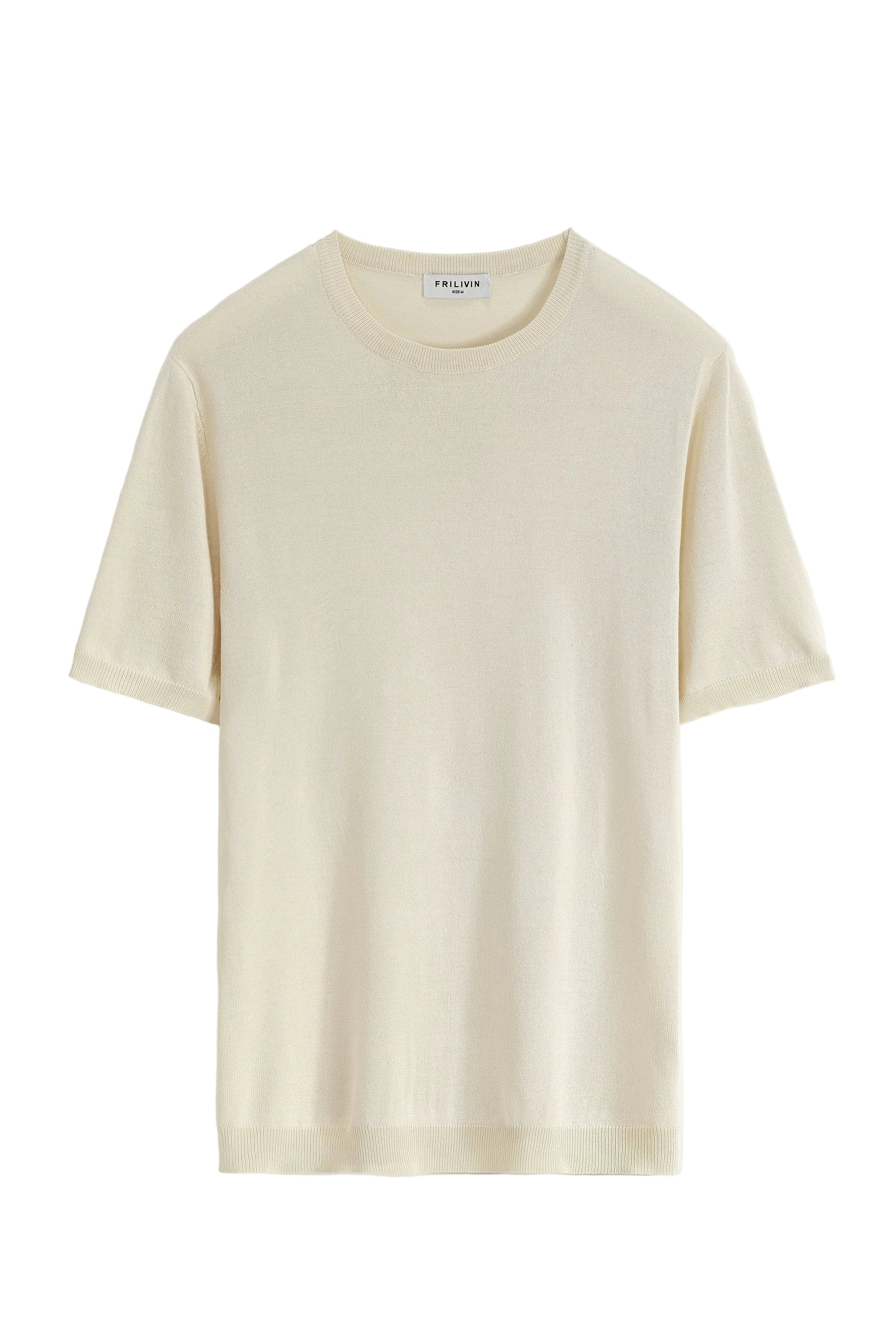 T-shirt manches courtes mailles - beige Menzo