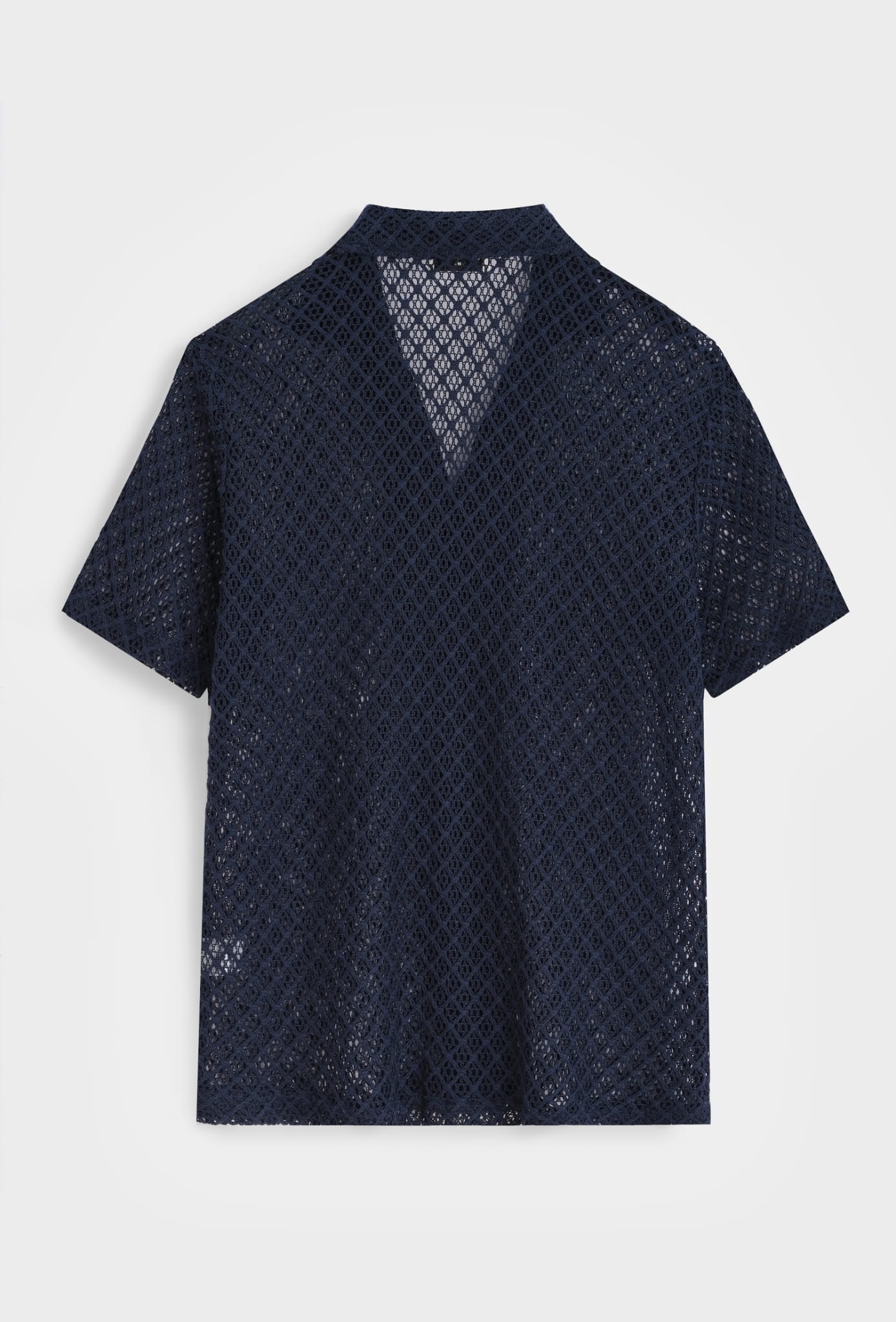 Chemise en crochet - bleu