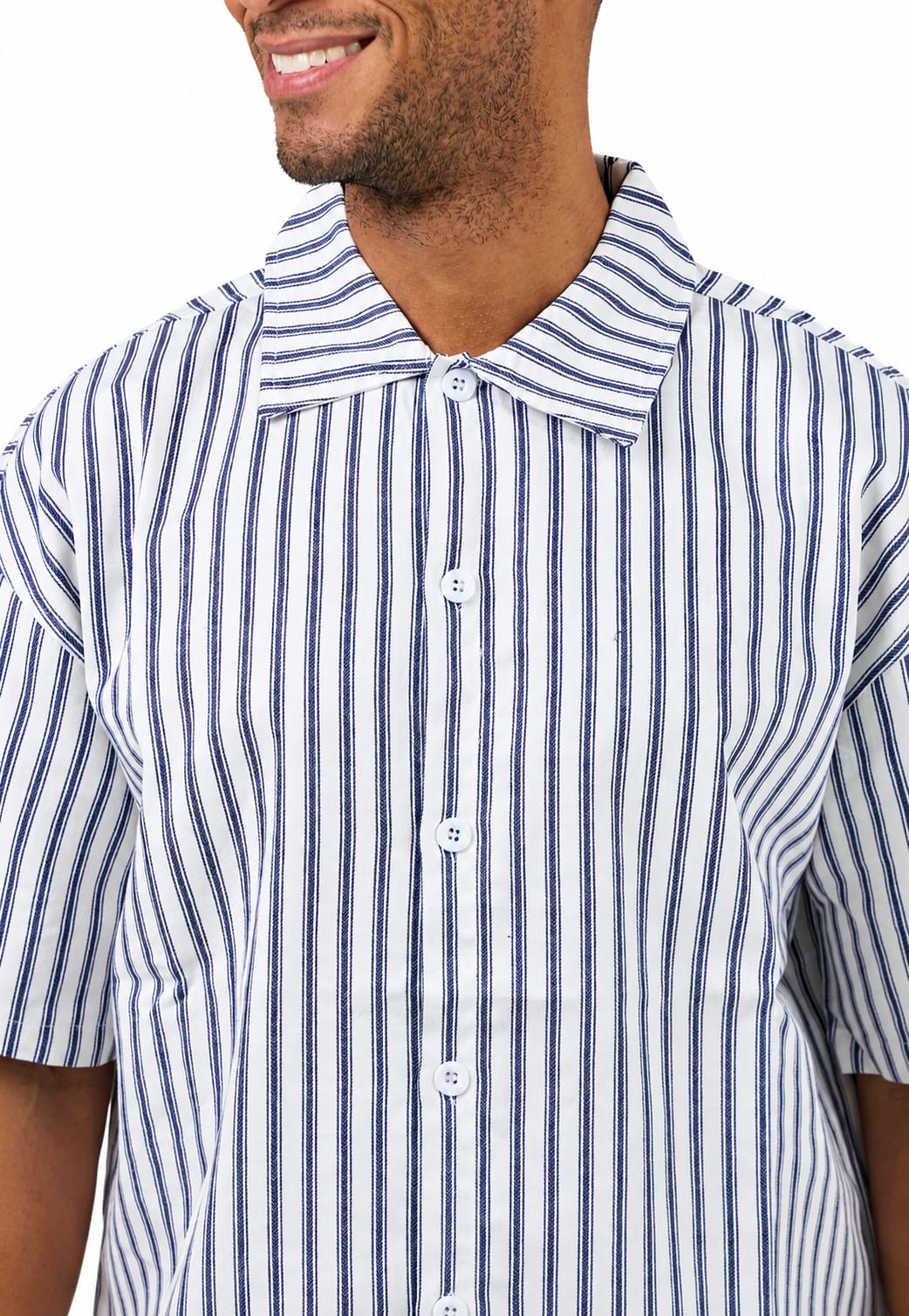 Chemise à rayures - bleu
