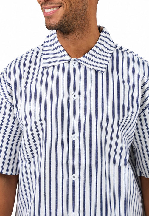 Chemise à rayures - bleu