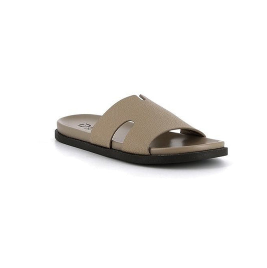 Claquette Plates Croisées Beige pour Homme – Style Minimaliste et Confort Quotidien