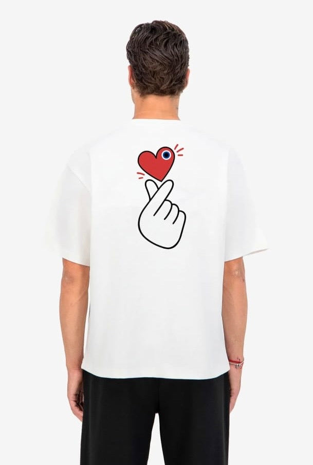 T-shirt ADJ - Sweet print blanc