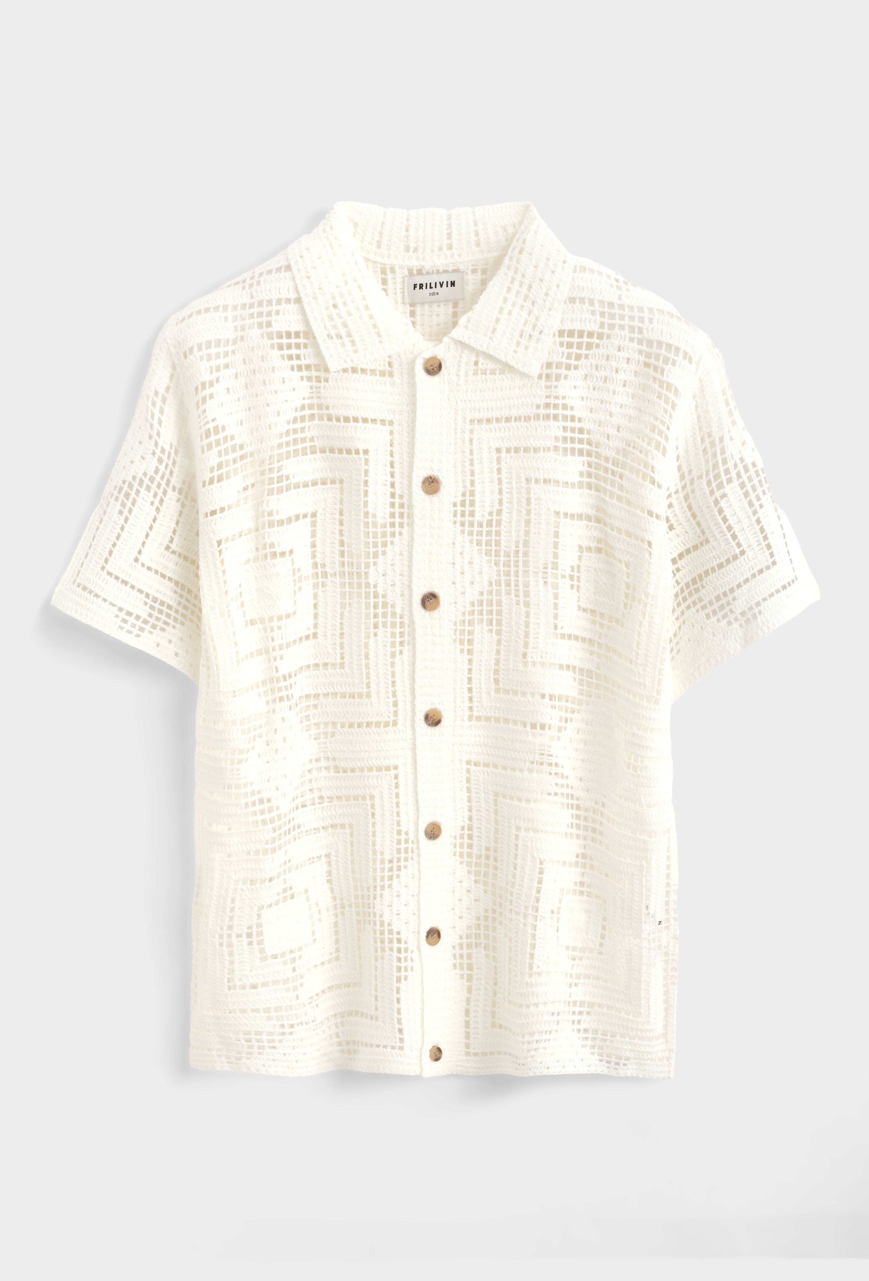 Chemisette Crochet - blanc cassé