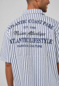 Chemise à rayures - bleu