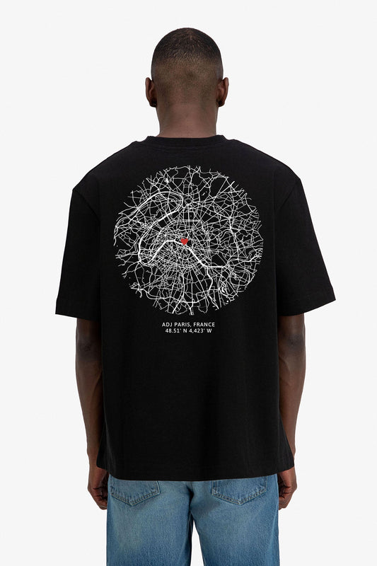 Tee-shirt Paris mon amour - noir Menzo