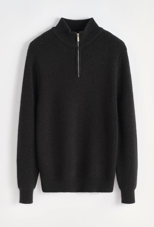 Pull col Camionneur - noir Menzo
