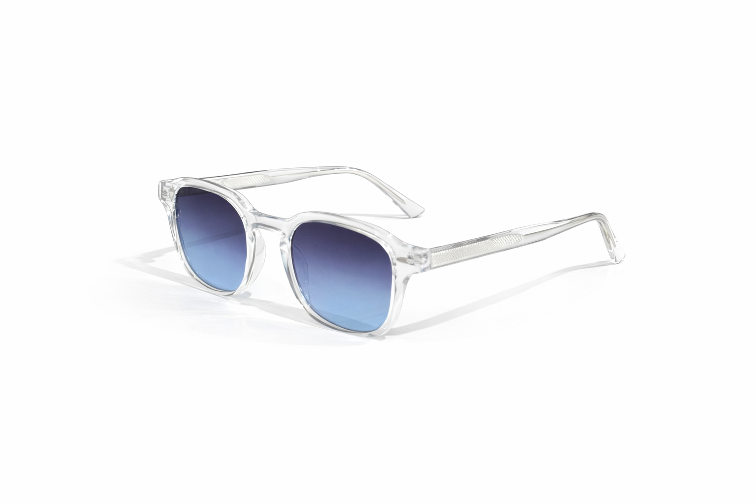 Lunettes de Soleil Transparentes Bleu Ciel – Style Moderne & Estival