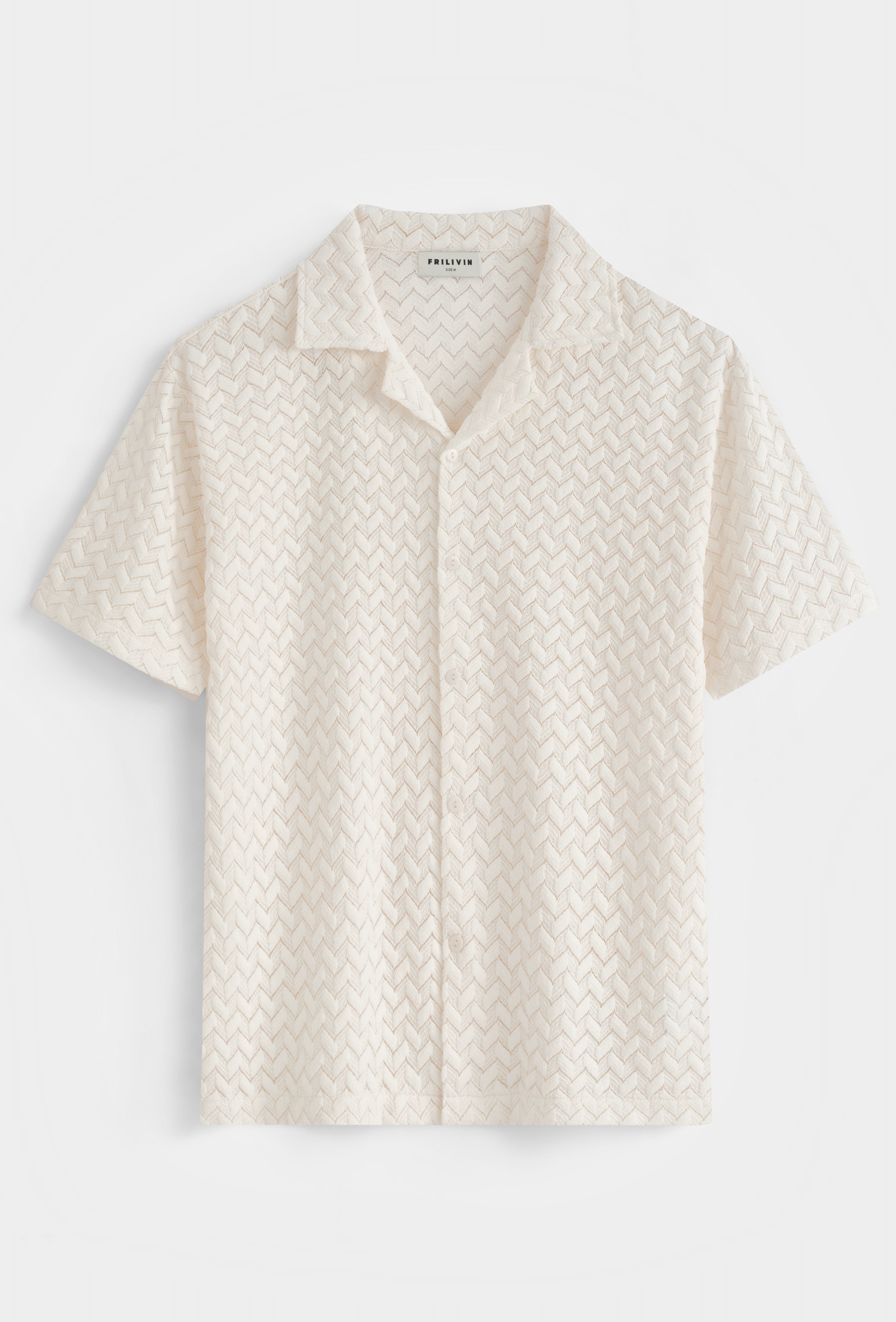 Chemise à crochet - blanche