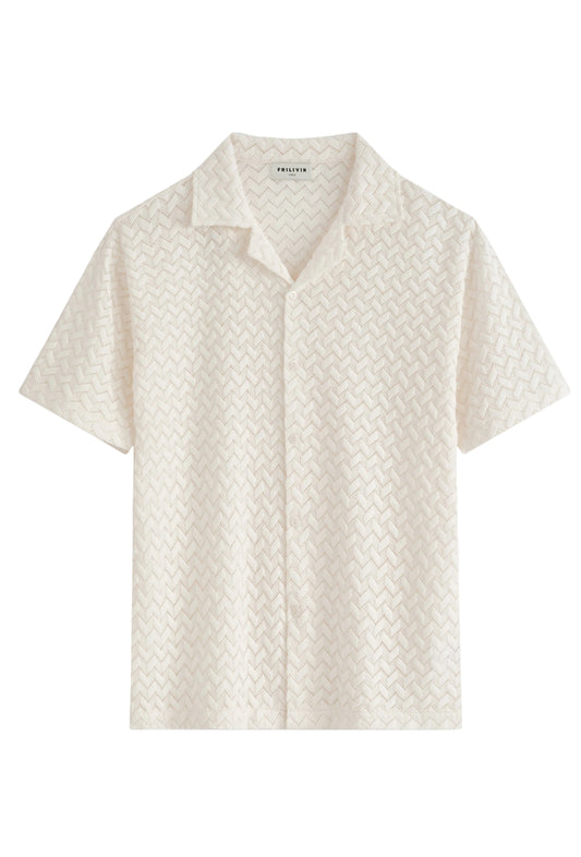 Chemise à crochet - blanche