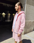 Gilet Capuche Rose ADJ Ma boutique