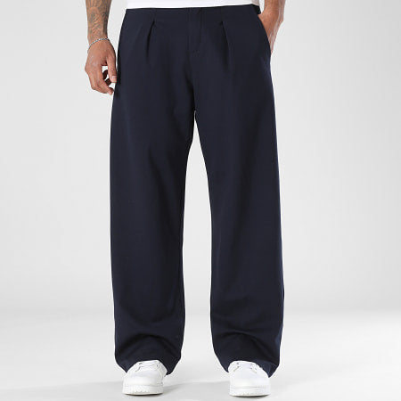 Pantalon pince large - bleu marine Menzo