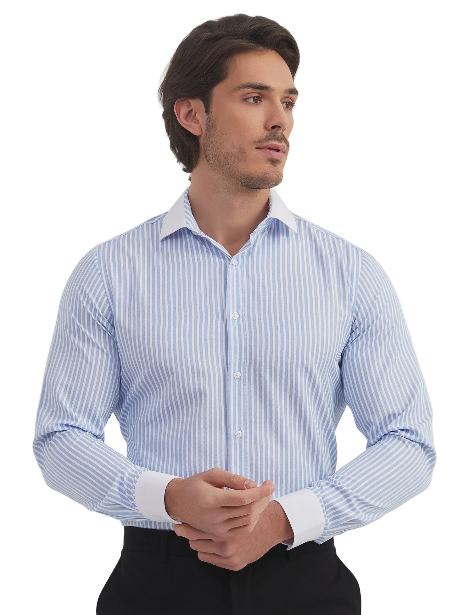 Chemise rayé bleu
