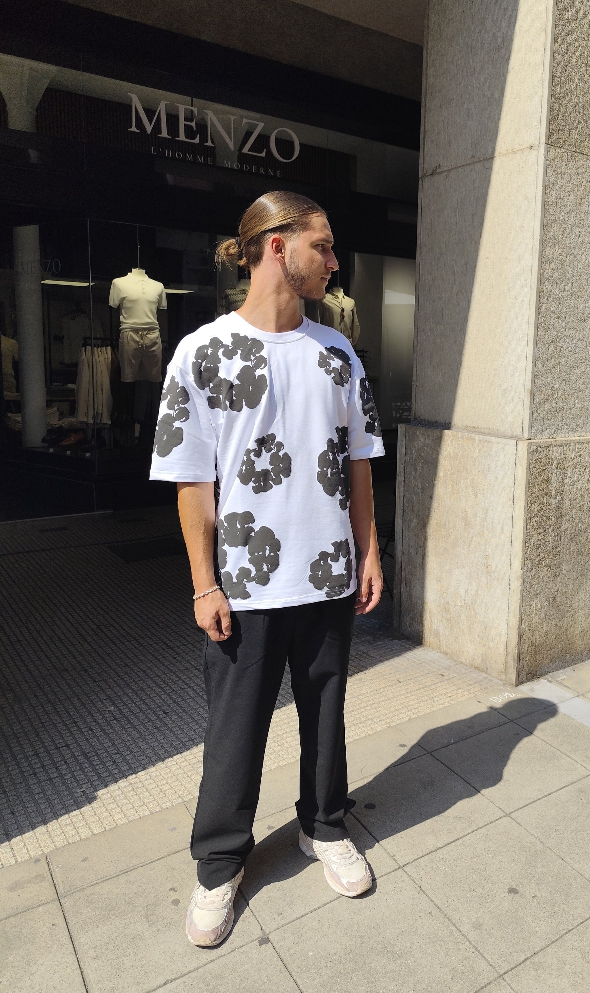 Tshirt Fleur Noir Ma boutique