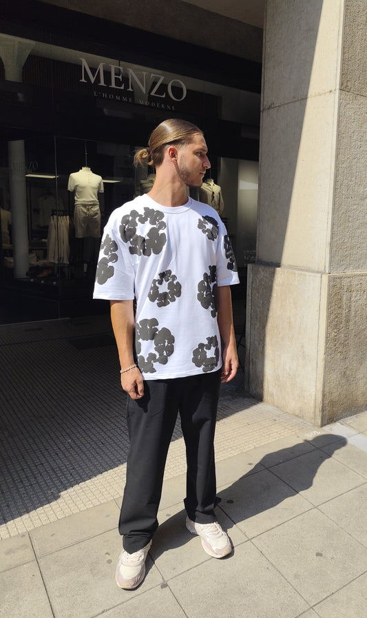Tshirt Fleur Noir Ma boutique