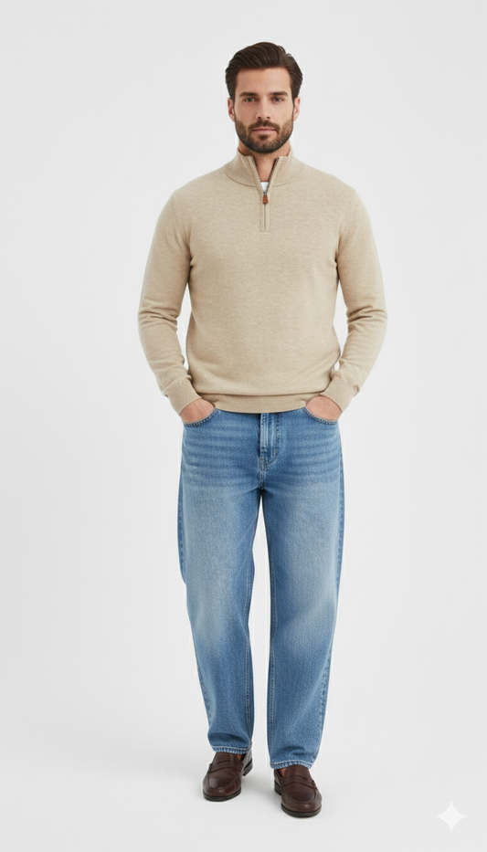 Pull Givré - beige ou bleu Menzo