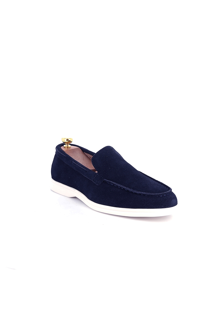 Mocassin suedine bleu