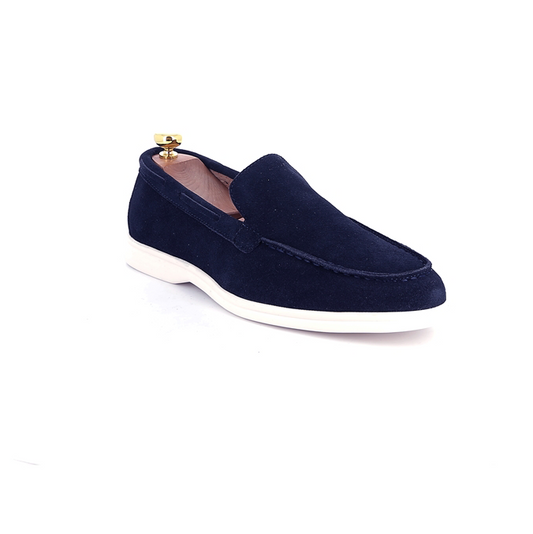 Mocassin suedine bleu Ma boutique