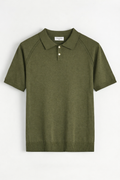 Polo en maille vert olive