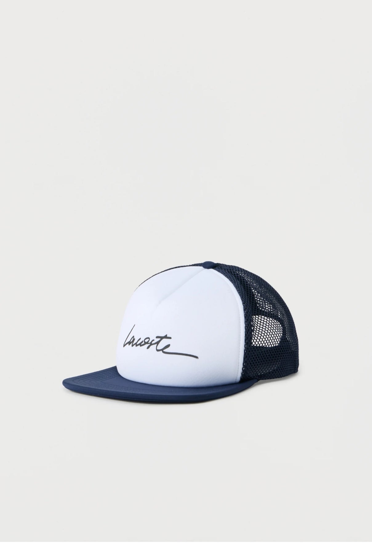 Casquette Trucker Lacoste Bleu Marine & Blanc – Style Urbain Respirant