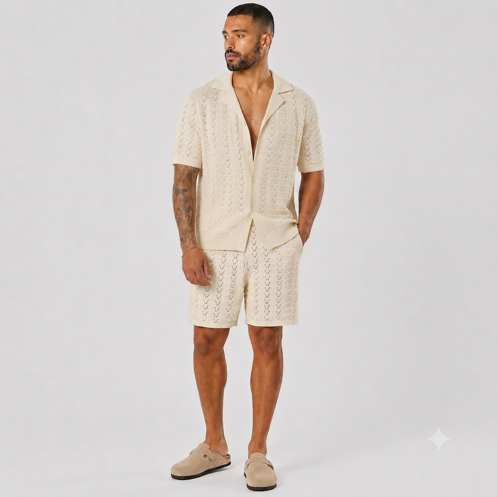 Ensemble Crochet - Beige