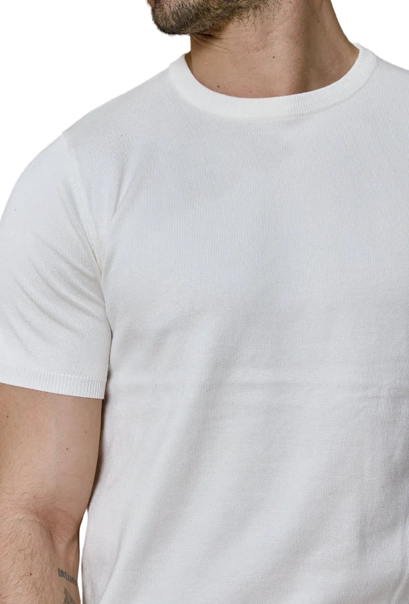 T-shirt en maille - blanc Menzo