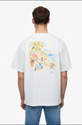 T-shirt Oversize "Italian Summer" – Blanc