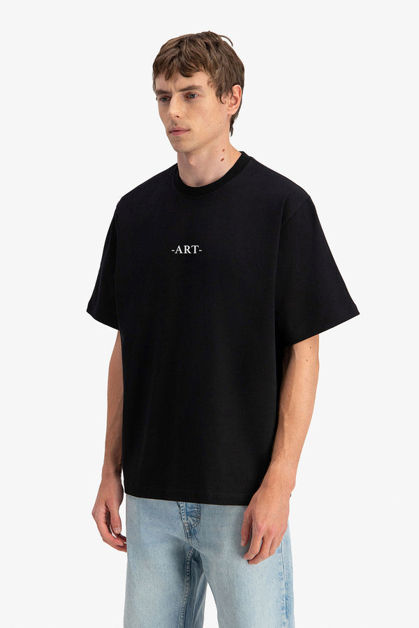 Tee-shirt Van Gogh - noir Menzo
