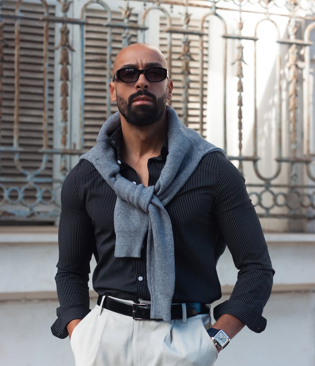 Chemise noir rayé Ma boutique