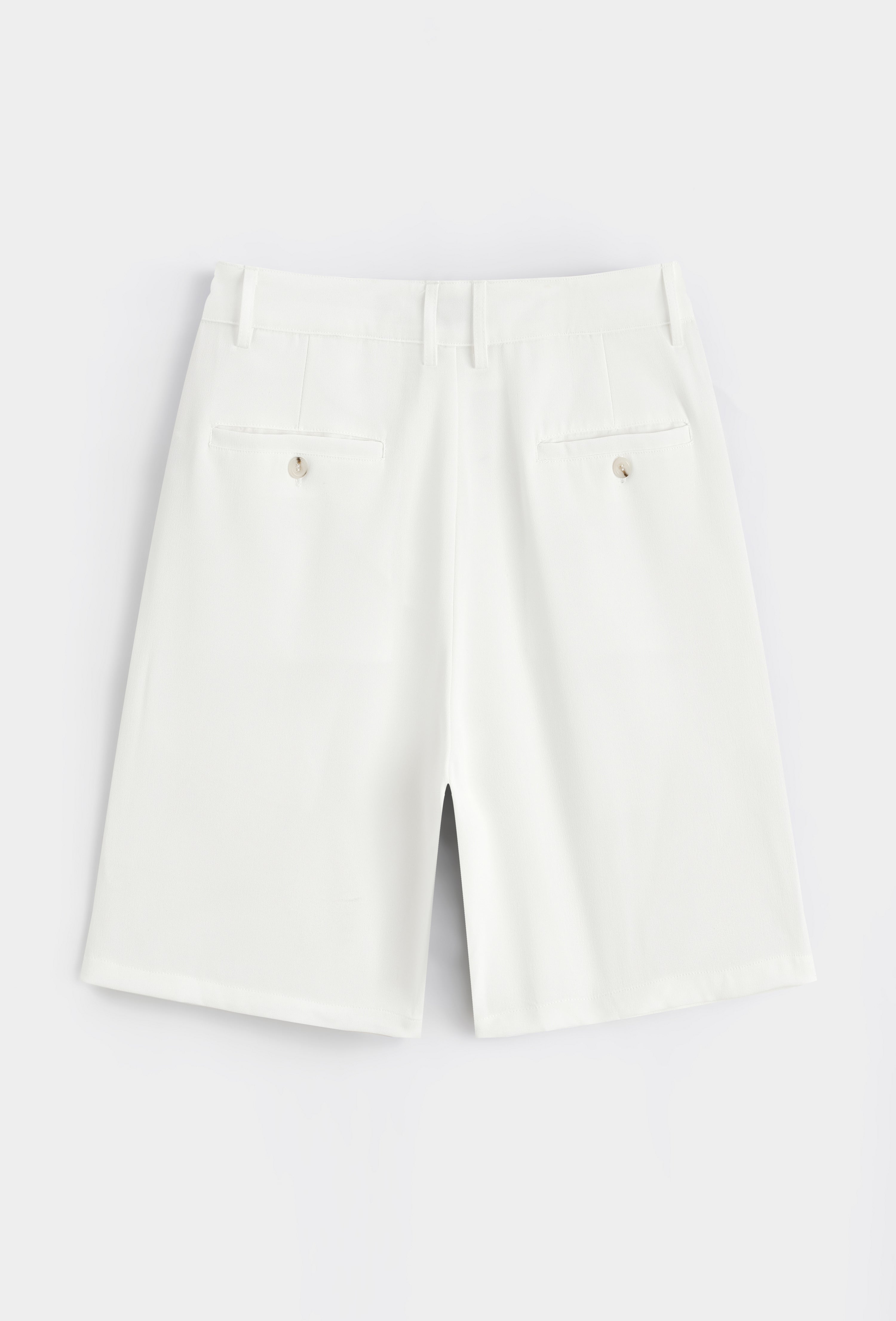 Short Blanc Pince Homme | Short Chic & Décontracté Été