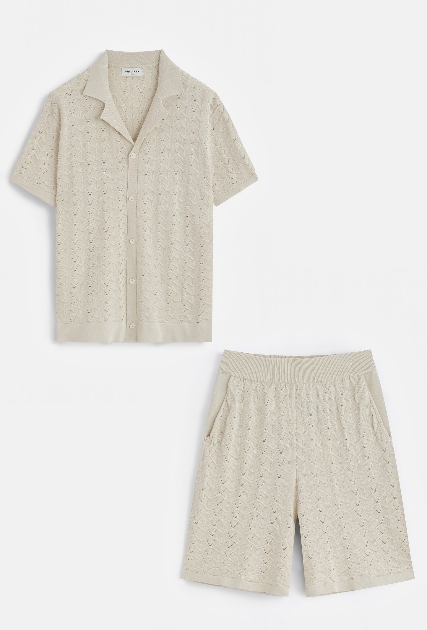 Short crochet - beige