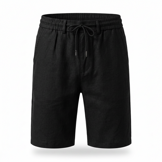 Short Noir en Lin & Coton – Esprit Été