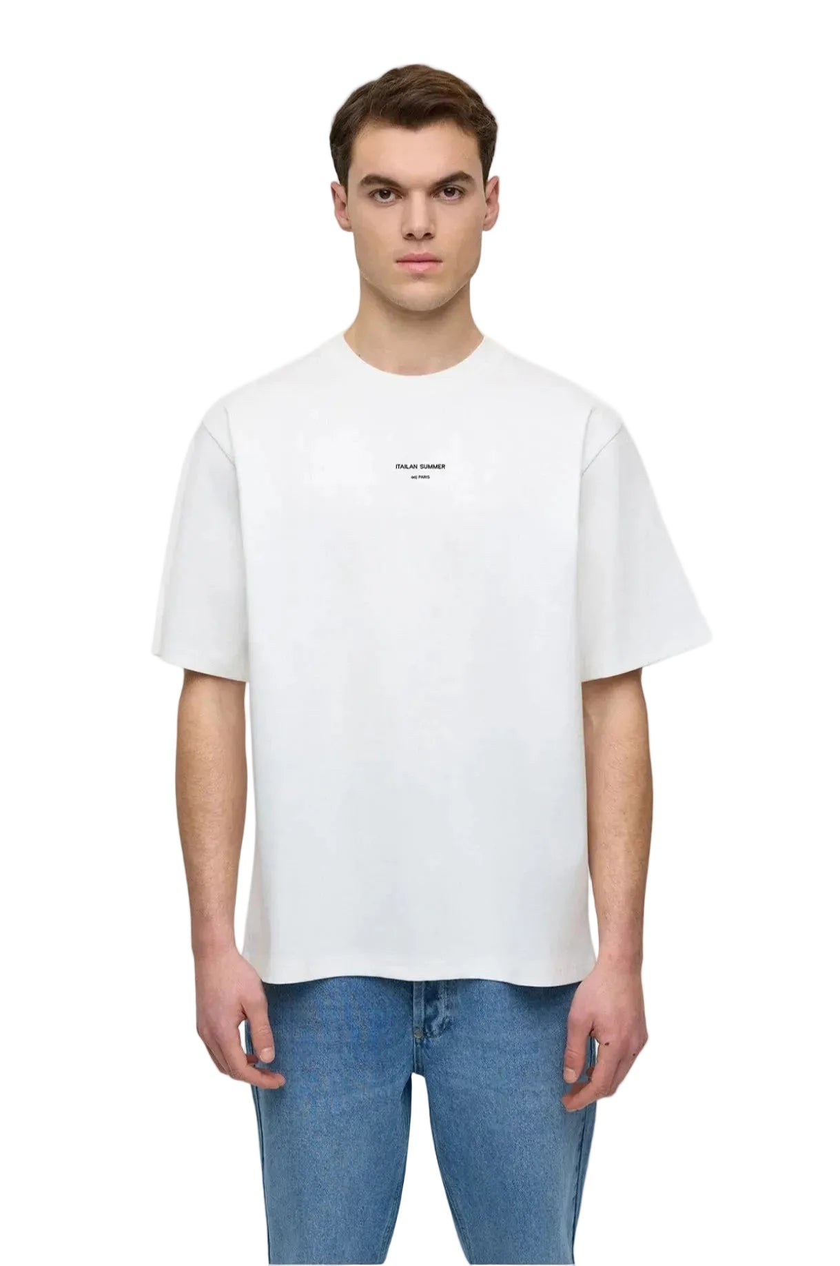 T-shirt Oversize "Italian Summer" – Blanc